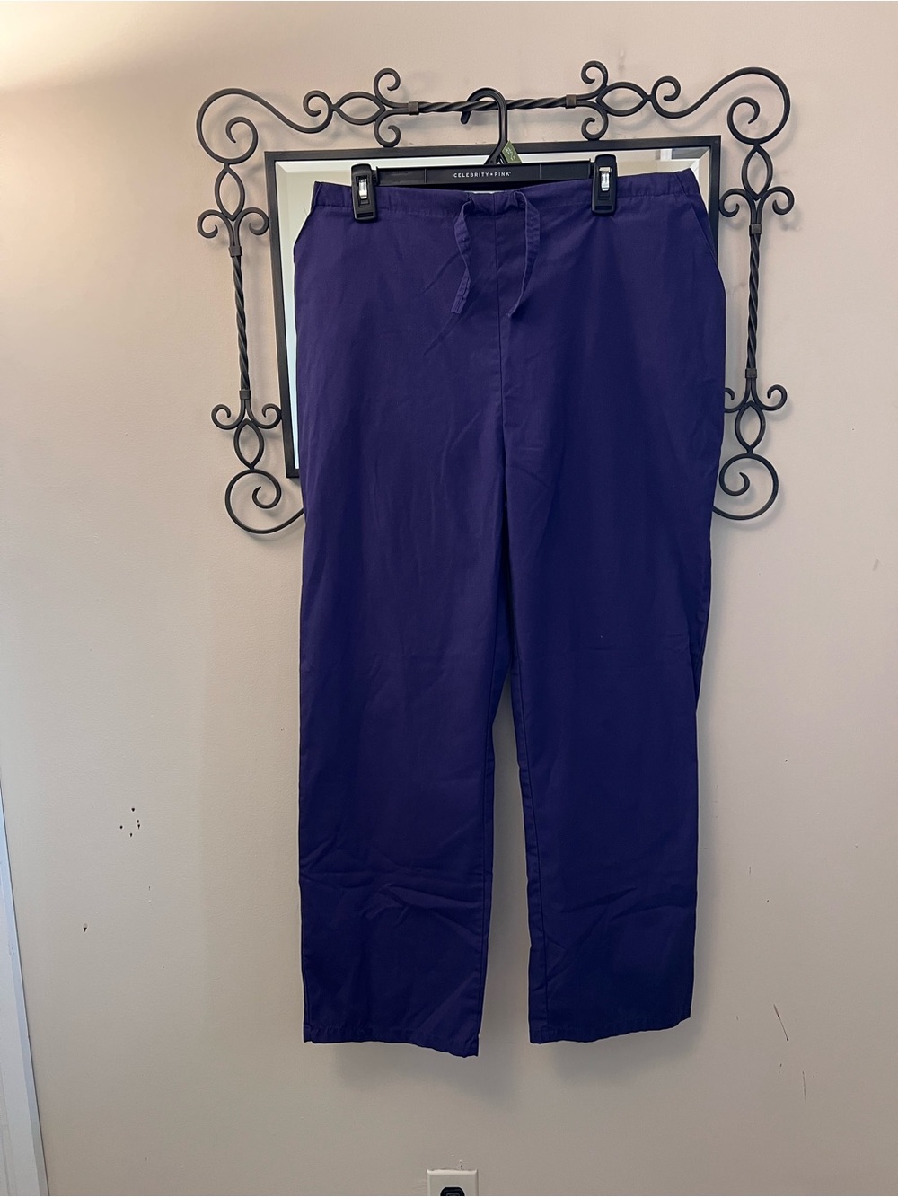 Natural Uniforms size medium Purple eggplant Classic Straight scrub pants nurse